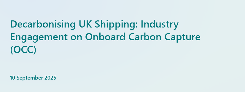 Decarbonising UK Shipping: Industry Engagement on Onboard Carbon Capture (OCC) workshop
